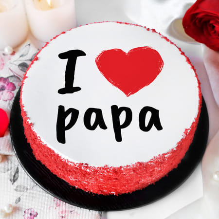 I Love Papa Poster Cake-image-46