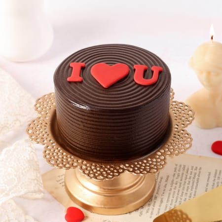 I Love You Choco Truffle Cake For Valentine's Day-image-24