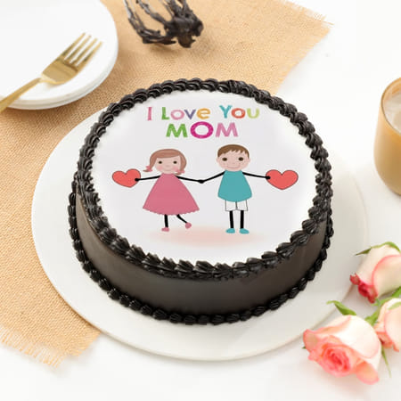 I Love You Mom Cake (1 Kg)-picture-20
