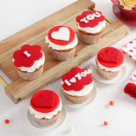 I Love You Valentine Cupcake ( set of 6)-picture-33