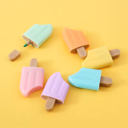 Ice-Cream Highlighter - Assorted - Set Of 6-image-13