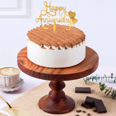 Irish Coffee Cream Anniversary Cake-image-5