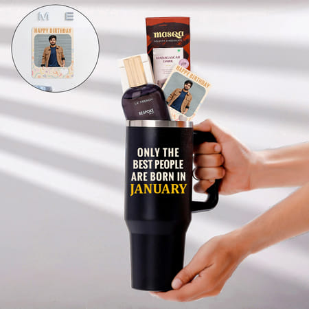 January Joy Personalized Birthday Gift Hamper For Men-picture-26