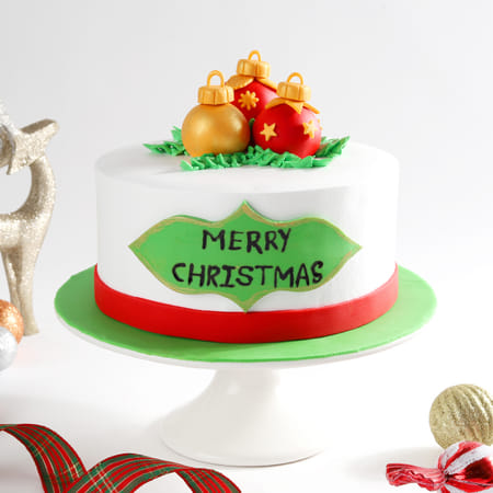 Jingle Bell Semi Fondant Cake (2 kg)-picture-24
