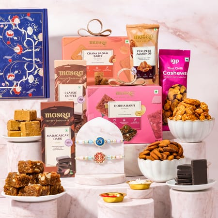 Khanda & Onkar Rakhi Hamper with Sweets-picture-26