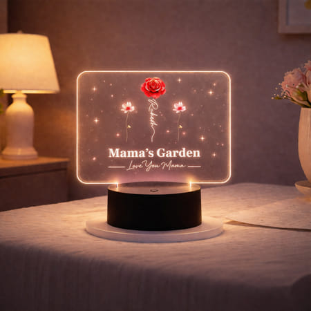 LED Personalized Mom's Garden Table Lamp-image-35