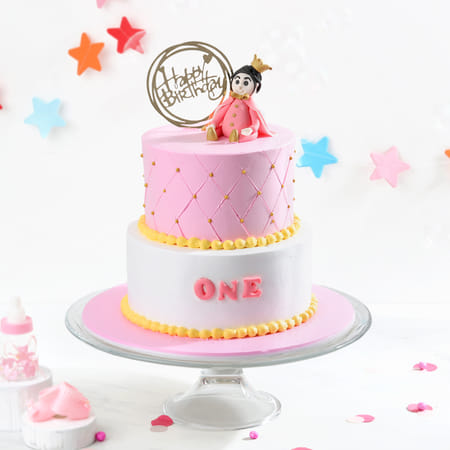Little Princess Semi Fondant Birthday Cake (5 Kg)-picture-25