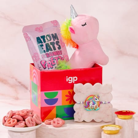 Magical Unicorn Rakhi Hamper for Kids-picture-33
