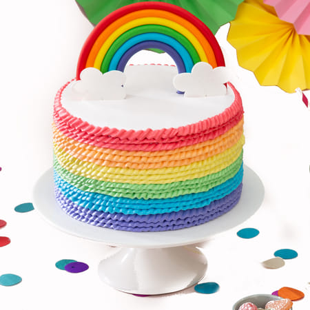 Magnificent and Vibrant Rainbow Cake (2.5 Kg)-image-7