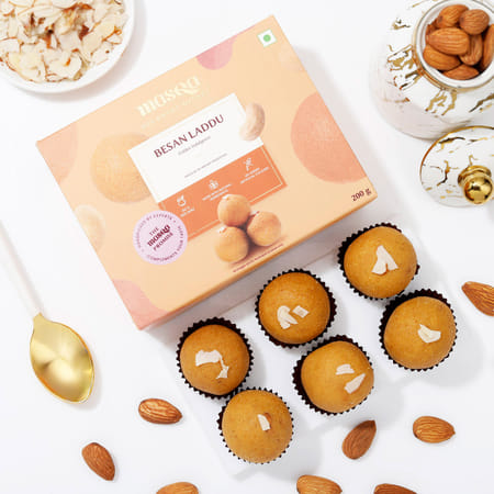 Masqa DESI GHEE BESAN LADDOO 200 G - OC-image-3
