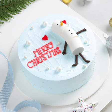 Merry Christmas Snowman Cake-picture-38