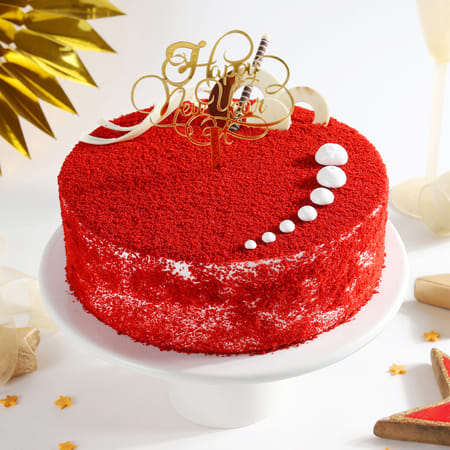 Midnight Red Velvet New Year Cake (2 Kg)-picture-10