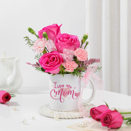 Mom's Floral Symphony Mug Arrangement-image-6