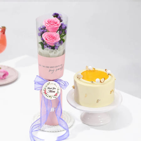 Mother's Day Blooming Love Bouquet & Mango Bento Cake-picture-10