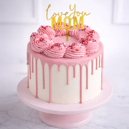 Mother's Day Blush Rosette Cake-picture-38