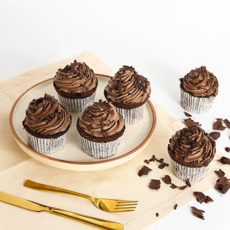 Mother's Day Chocolate Cup Cakes (6 pc)-picture-46