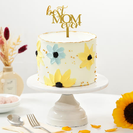 Mother's Day Special Floral Cake (1 kg)-picture-18