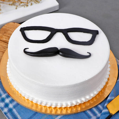 mustache theme cake (1 kg)