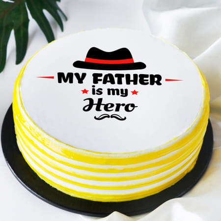 My Father is My Hero Poster Cake (1 Kg)-picture-28