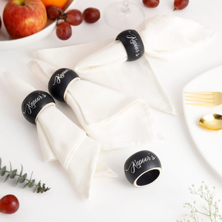 Napkin With Personalized Ring - Set Of 4-picture-17