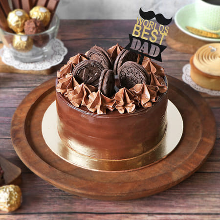 Oreo Twist Chocolate Cream Cake For Dad-picture-20