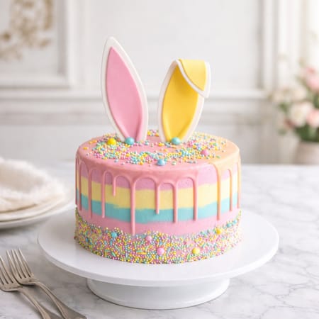 Pastel Pink Bunny Ears Cake-picture-52