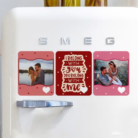 Personalized Belonging To Us Fridge Magnet Trio-picture-29