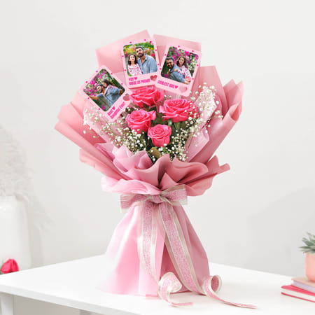 Personalized Best Daughter Ever Fridge Magnet Bouquet-image-13