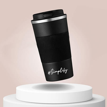 Personalized Black Insulated Coffee Tumbler-picture-23