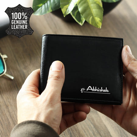 Personalized Black Leather Wallet for Men-image-15