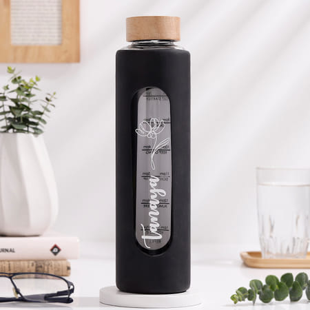 Personalized Borosilicate Glass Water Bottle-image-2