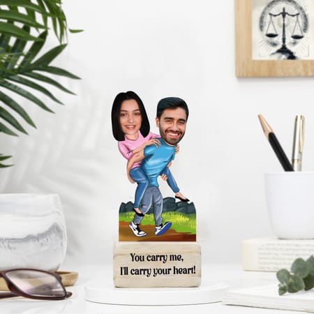 Personalized Carry Your Heart Couple's Caricature-picture-28
