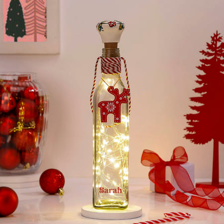 Personalized Christmas Reindeer Light Bottle-image-30