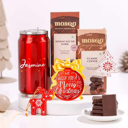 Personalized Christmas Tumbler And Chocolate Hamper-image-28