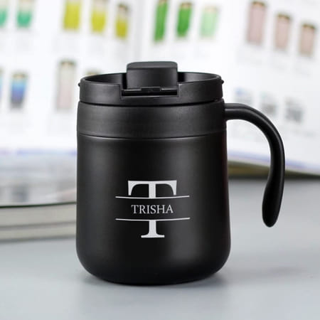 Personalized Classy Black Coffee Flask-picture-36