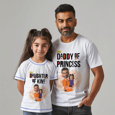 Personalized Dad And Daughter T-shirts-picture-25