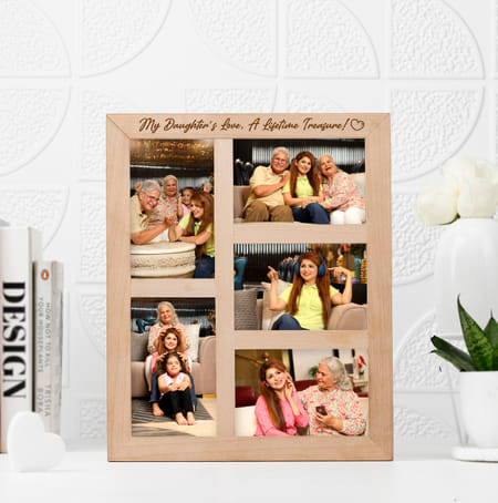 Personalized Daughter's Love Wooden Photo Frame-picture-26
