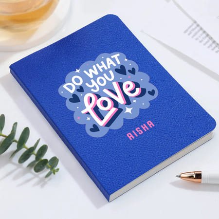 Personalized Do What You Love PU Diary-picture-38