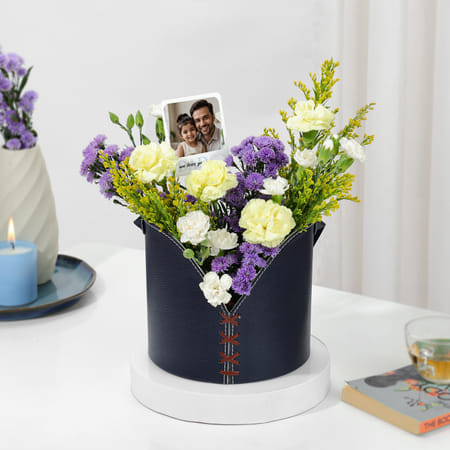 Personalized Fridge Magnet Floral Basket for Dad-picture-30