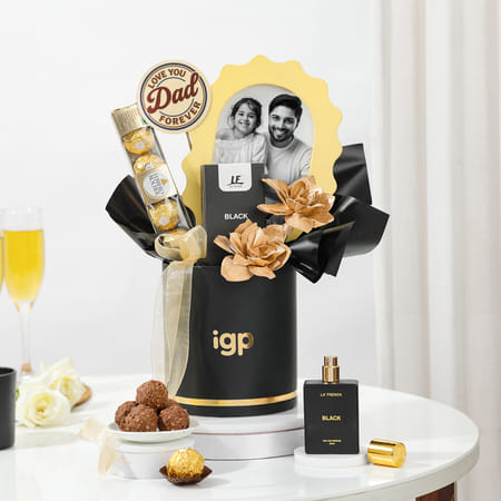Personalized Golden Memories Father's Day Gift Hamper-picture-11