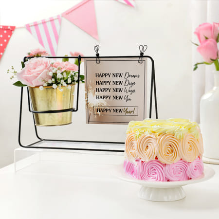 Personalized Happy New Year Swing Planter Combo-picture-10