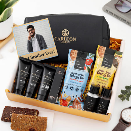 Personalized Men Travel Kit Hamper For Brother-picture-22