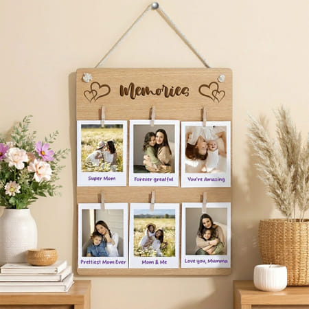 Personalized Mother's Day Wooden Memory Board-picture-19