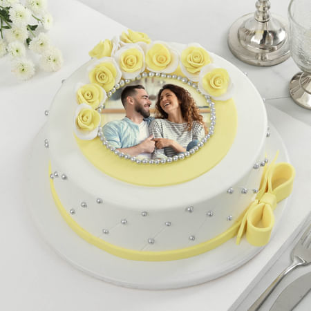 Personalized Semi-Fondant Cake