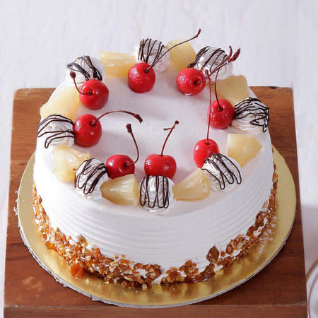 Pineapple Cake with Pineapple & Cherry Toppings (2 Kg)-picture-39