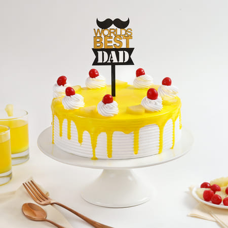 Pineapple Punch Cream Cake For Papa The Great (2 kg)-picture-25