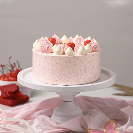 Pink Charm Red Velvet Cake (300 Gm)-image-12