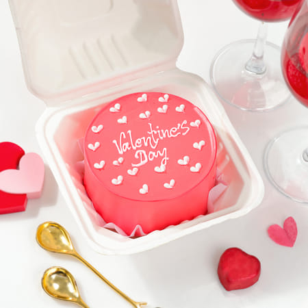 Pink Love Valentines Day Cake 200 Gms-picture-33