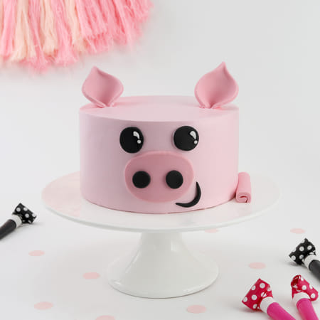 Pink Piggy Cake