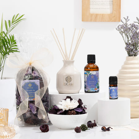 Pleasant Sandalwood Reed Diffuser And Potpourri Gift Set-image-7